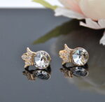 Auskari ar Swarovski Elements kristāliem VE-3675