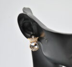 Auskari ar Swarovski Elements kristāliem VE-3675 - Image 2