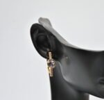 Auskari ar Swarovski Elements kristāliem VE-3679 - Image 2