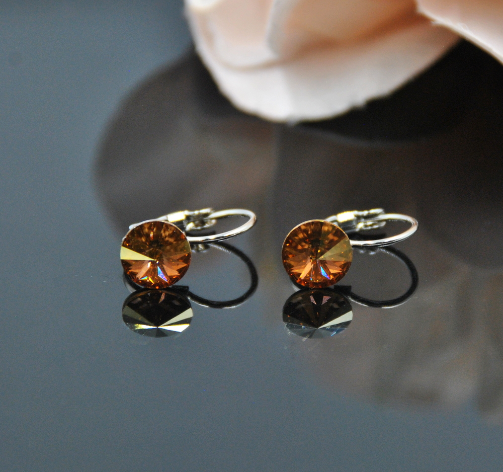 Auskari ar Swarovski Elements kristāliem VE-3721