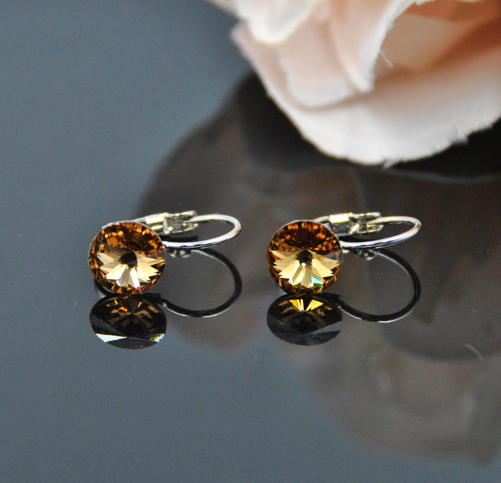 Auskari ar Swarovski Elements kristāliem VE-3724