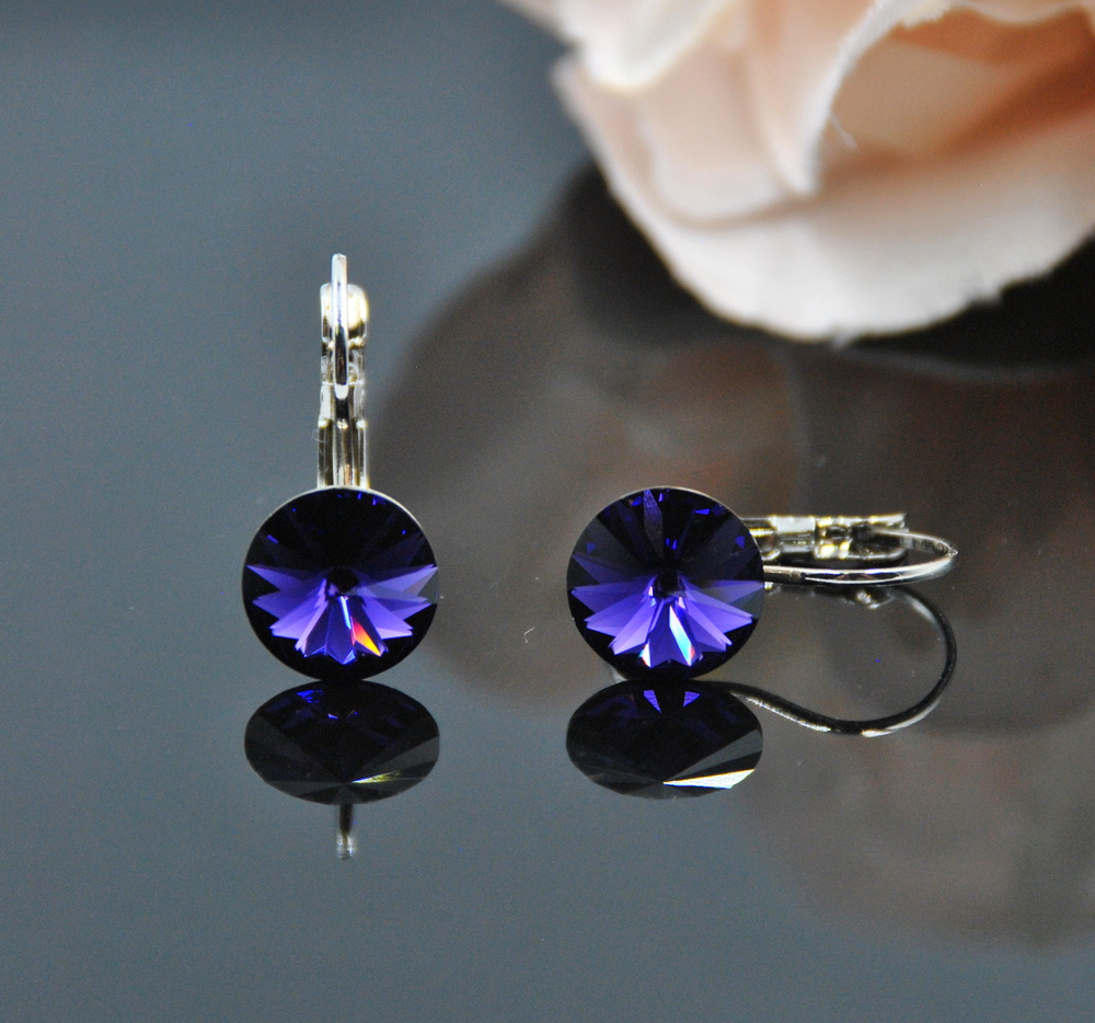 1 Auskari ar Swarovski Elements kristāliem VE-3732 - Image 1