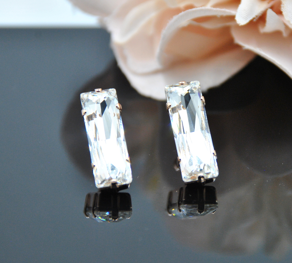 1 Auskari ar Swarovski Elements kristāliem VE-3776 - Image 1