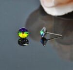 Auskari ar Swarovski Elements kristāliem VE-3739 - Image 2