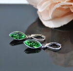 Auskari ar Swarovski Elements kristāliem VE-3781 - Image 3