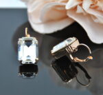 Auskari ar Swarovski Elements kristāliem VE-3767 - Image 3