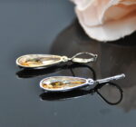 Auskari ar Swarovski Elements kristāliem VE-3783 - Image 3
