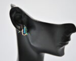 Auskari ar Swarovski Elements kristāliem VE-3788 - Image 3