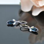 Auskari ar Swarovski Elements kristāliem VE-3790 - Image 3