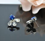 Auskari ar Swarovski Elements kristāliem VE-3821 - Image 3