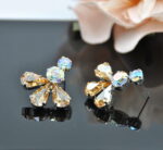 Auskari ar Swarovski Elements kristāliem VE-3825 - Image 3