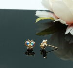 Auskari ar Swarovski Elements kristāliem VE-3830 - Image 2