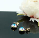 Auskari ar Swarovski Elements kristāliem VE-3873 - Image 2