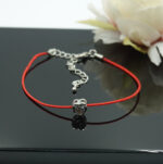 Aproce Red Cotton Rhodium Heart LB-1505