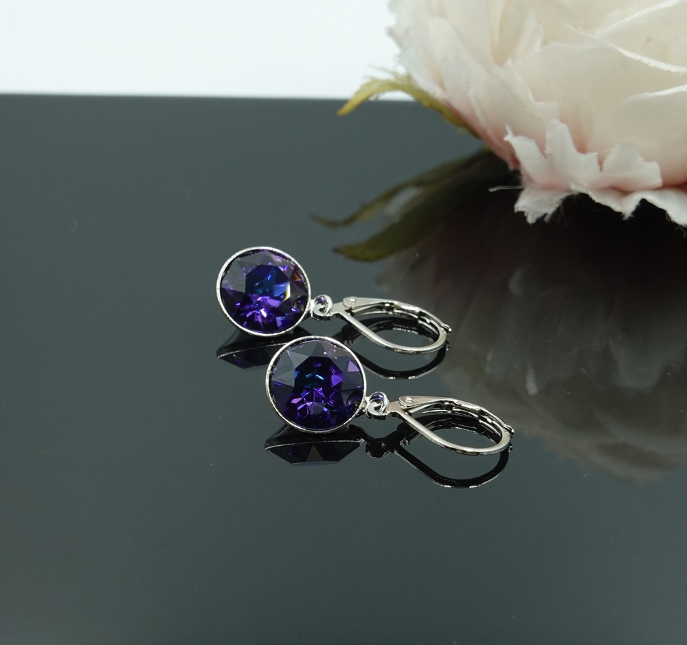 Auskari ar Swarovski Elements kristāliem VE-3927