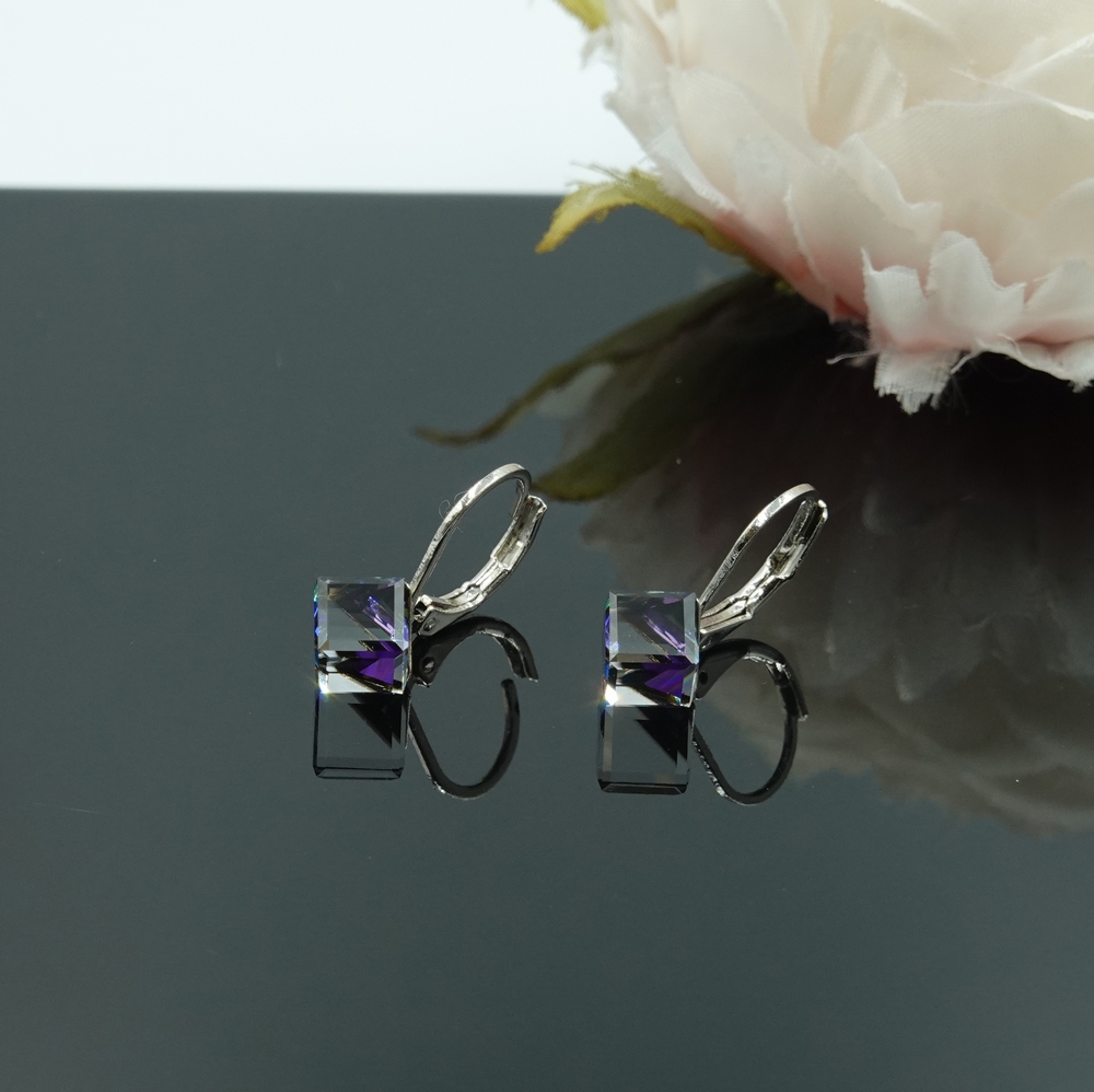 1 Auskari ar Swarovski Elements kristāliem VE-3937 - Image 1