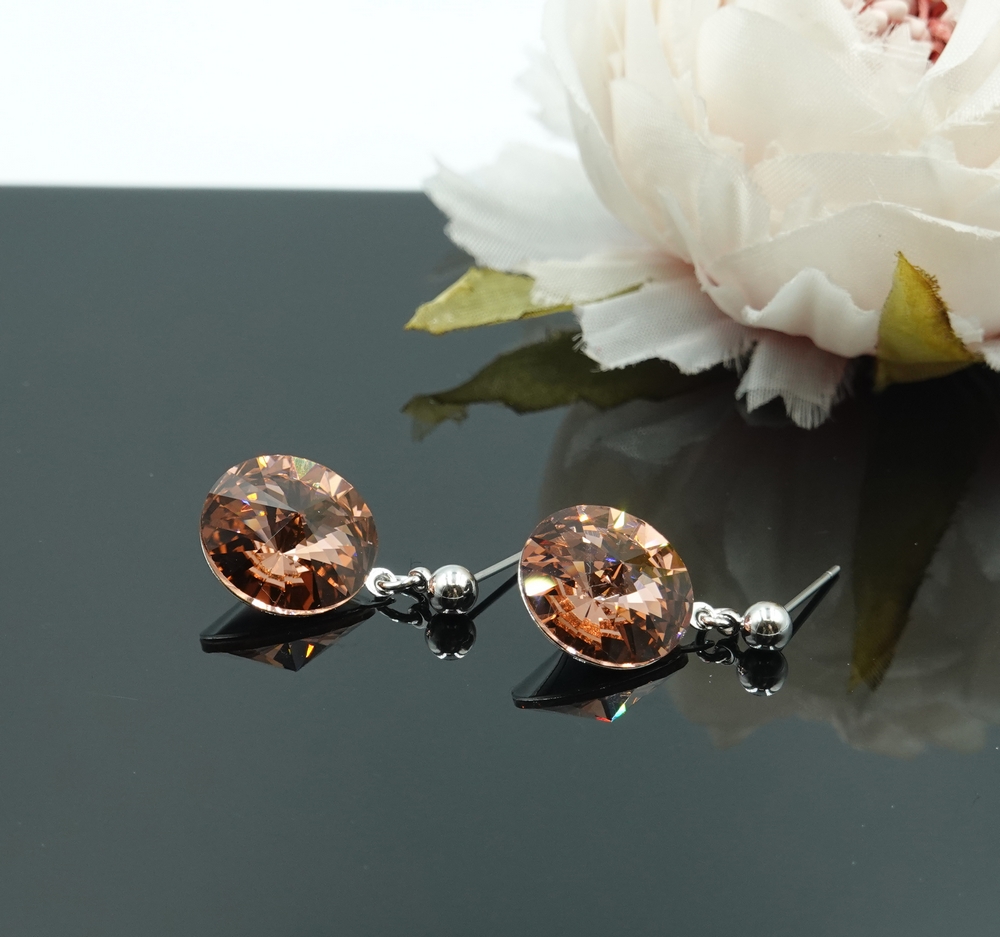 1 Auskari ar Swarovski Elements kristāliem VE-3886 - Image 1