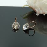 Auskari ar Swarovski Elements kristāliem VE-3924 - Image 2
