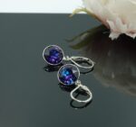 Auskari ar Swarovski Elements kristāliem VE-3927 - Image 2