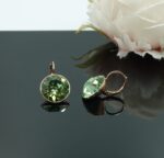 Auskari ar Swarovski Elements kristāliem VE-3929 - Image 2
