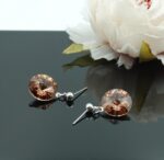 Auskari ar Swarovski Elements kristāliem VE-3886 - Image 2