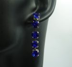 Auskari ar Swarovski Elements kristāliem VE-3968 - Image 3